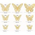 thumbnail image 3 of Oro72pcs Mariposas Decorativas, 3d Pared Colore Metalicos Hueco esquí esquí Gafas de esquí, 3 of 5