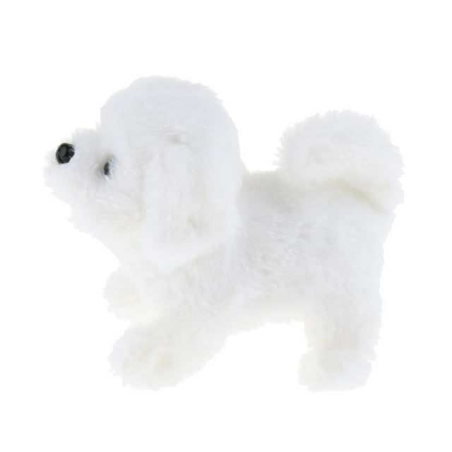 Animal inteligente lindo electrónico de del movimiento del robot del Bichon Blanco Sunnimix Perro robot electrónico