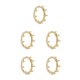 thumbnail image 3 of Guardurnaity Anillo de diamantes de imitación de aleación, joyería para nudillos de mano, suministros para novia, oro Type2 NO2, 3 of 6