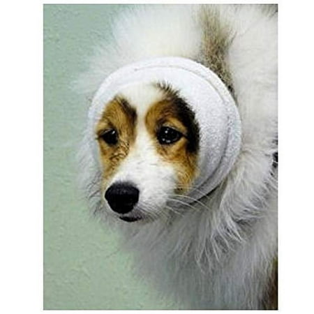 UPC: 0856340004006 | Happy Hoodie for Dogs and Cats – The Original Grooming and Force Drying Miracle Tool for Anxiety Relief and Calming Dogs – Large White