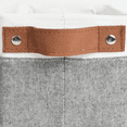 thumbnail image 3 of StorageWorks 2-Pack Narrow Storage Bins with Handle, Small Fabric Baskets for Closet and Shelf, White&Gray, 3 of 8