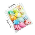 thumbnail image 2 of SDJMa 12 Pcs Easter Eggs Ornaments, 2.4" Colorful Foam Eggs Tree Hanging Decorations for Spring Easter Holiday Party Farmhouse Home Decor, 2 of 7