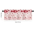 thumbnail image 2 of Valentine's Day Valance Curtain Rod Pocket Window Curtain Happy Valentine's Day Romantic Washable Window Treatment for Living Room Bedroom Kitchen Home Decor, 2 of 2