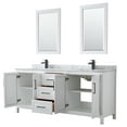 thumbnail image 3 of Wyndham Collection Wcv252580dunsm24 Daria 80" Free Standing Double Vanity Set - Dark Gray, 3 of 7
