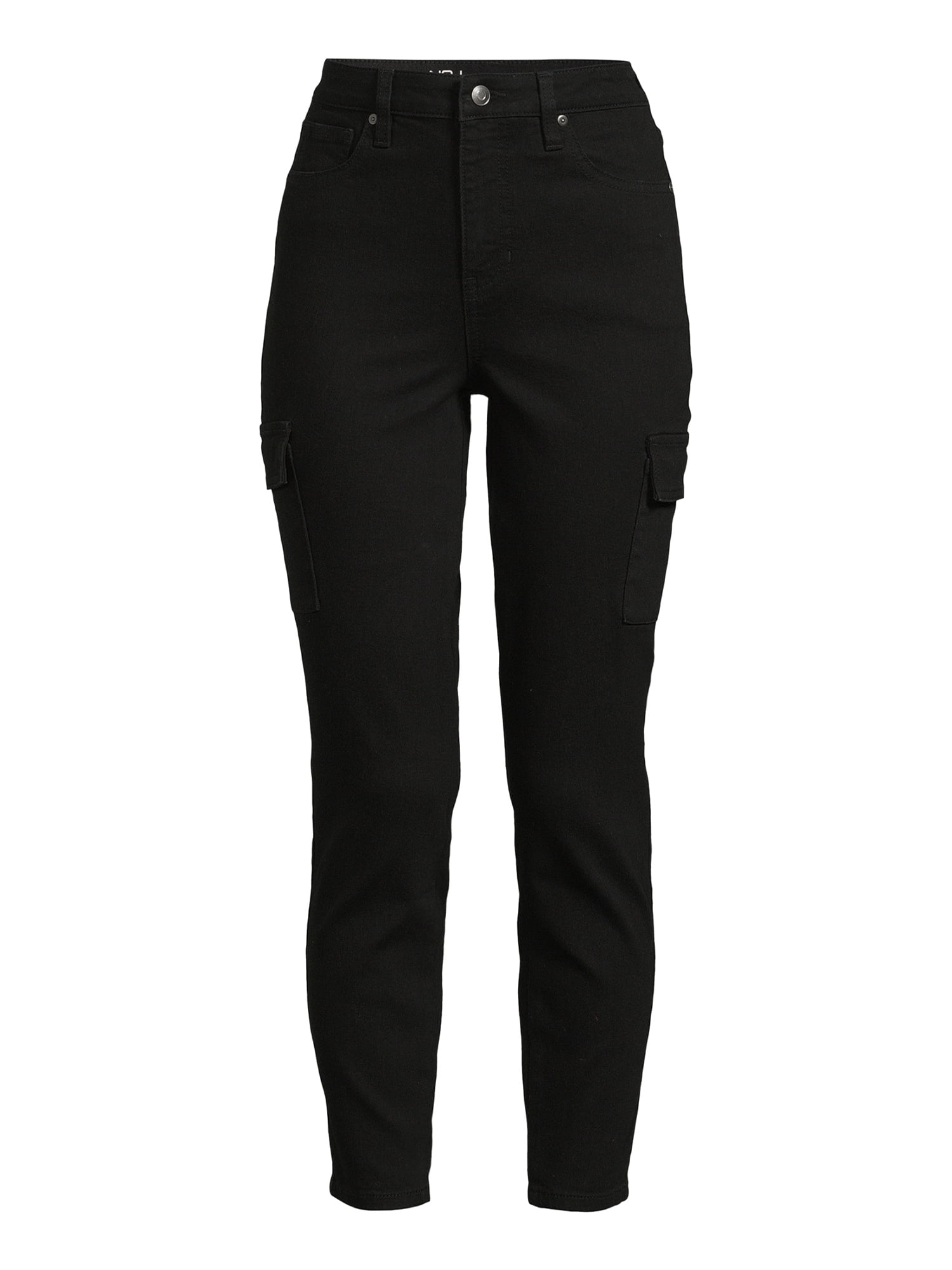 No Boundaries Juniors Ankle High Rise Cargo Skinny Jean