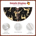 thumbnail image 3 of Defioc Christmas Gold Deers for Christmas Tree Skirt Snowman Xmas Tree Skirt Farmhouse Christmas Decorations Tree Mat for Holiday Party Decor-36", 3 of 6