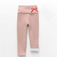 thumbnail image 5 of NAISIBABY Girls Fleece Lined Leggings (2-9T), Soft Tights Stretchy High Waisted Winter Thermal Pants Pink 4T, 5 of 6