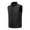 #192-Black, variant on Handshe Men's Casual Vest, Solid Color with Stand Collar, Lightweight Loose Fit with Pockets for Daily Wear