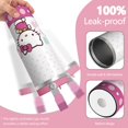 thumbnail image 2 of 30oz Hello Kawaii Cat Cute Stainless Steel Tumbler with Lid and Straw,Spill Proof Travel Cup Double Wall Vacuum Insulated Coffee Mug with Top Handle Pink, 2 of 7