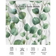 thumbnail image 7 of Eucalyptus Leaves Bed Skirt King Size 16" Drop Green Rustic Watercolors Plants Ruffled Wrap Around Bed Skirts Adjustable Elastic Bedskirt Dust Ruffle for King Size Bed, 7 of 7