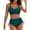Dark Green, variant on Womens High Waisted Bikini Sets Drawstring Swimsuits Crisscross Tie Back Bathing Suit Women S Swim Shorts And Tops Swimsuit Junior Swimsuits plus Size Swim Tops for Women Bathing Sunflower Bikini Top