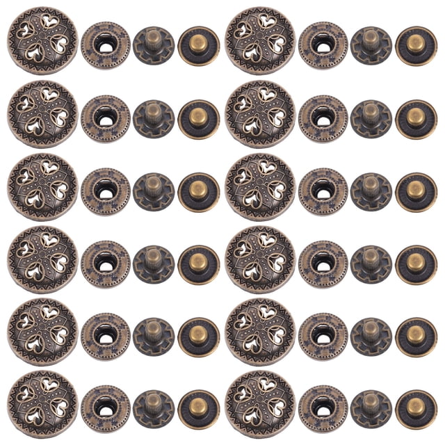 MasteelfCA 20 Sets Zinc Alloy Button Purse Buckle Snap Button Cartoon Wallet Buckle