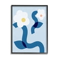 thumbnail image 2 of Stupell Industries Abstract White Floral Pop Shapes Blue Curved Stems, 24 x 30, Design by Daphne Polselli, 2 of 5