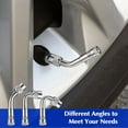 thumbnail image 3 of 10 Pieces Stainless Steel Valve Stem Extension, 4 Dual Tire Extension 6 Extender Adaptor, 3 of 6