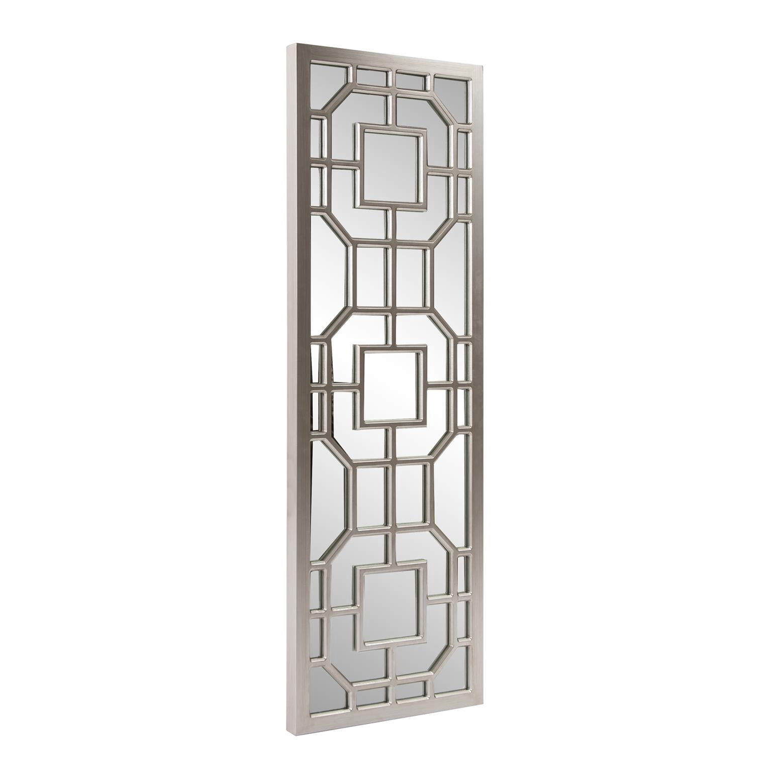 Tyler Dillon Rectangular Contemporary Aldrich Wall Mirror 15.75"W x 46.5"H