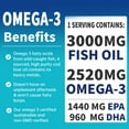 thumbnail image 2 of Fish Oil Softgels, 3000mg - EPA & DHA Supplement, 90 Softgels, 2 of 7