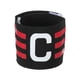 thumbnail image 1 of Banda de Capitán, Banda de Capitán de Fútbol Ajustable y Elástica, Negro Rosa Rojo, 1 of 5
