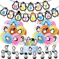 thumbnail image 1 of Kit de decoración para fiestas de cumpleaños con temática de pingüinos, 39 unidades, 1 of 2