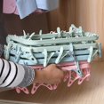 thumbnail image 5 of Clothes Drying Hanger with 32 Clips, Foldable Hanging Drying Rack for Clothes Underwear Socks, 5 of 7