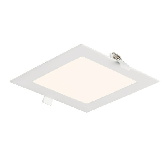 6 in Square 900 Lumens Integrated LED Canless Slim Panel Light, 5000K, EV685SWMVWH50