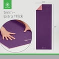 thumbnail image 2 of Gaiam Reversible Yoga Mat, Berry Red, 5mm, 1 mat, 2 of 8