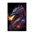 thumbnail image 2 of YiJuHui 5D Diamond Painting, Dragon Rhinestone Paintings for Adults, Full Drill Embroidery Arts, Canvas Wall Decor, Living Room Home Décor, 2 of 6