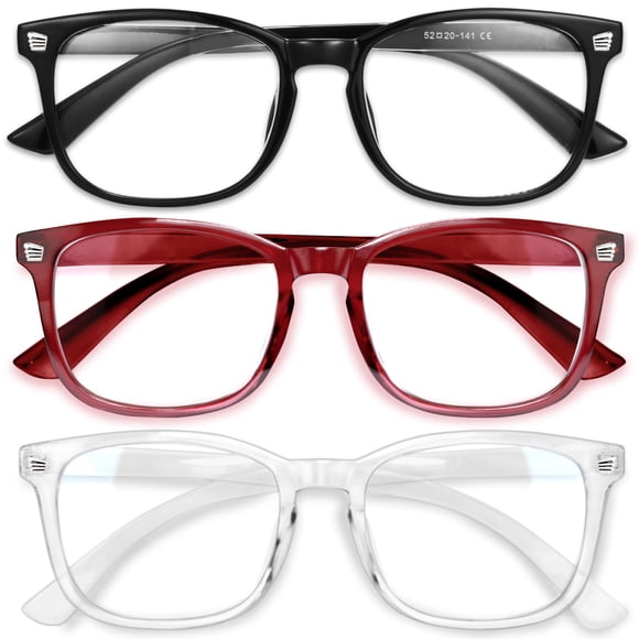 Gafas Blue Light Gaoye Stylish para mujer, paquete de 3