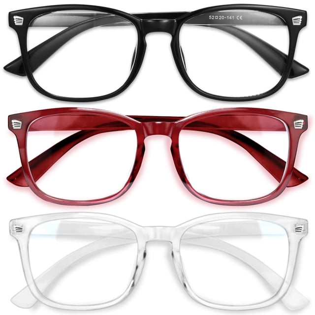 Gafas Blue Light Gaoye Stylish para mujer, paquete de 3