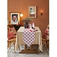 thumbnail image 5 of Table Runner Dresser Scarves Winter Christmas Red Snowflake Cotton Linen Burlap Table Cover Modern Geometric Art on White Table Runners for Family Kitchen Dining Holiday Party Banquet Decor, 5 of 5