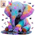 thumbnail image 1 of Rompecabezas de Madera Elefante Bebé MEATRN 199 Piezas 28x29 cm, 1 of 9