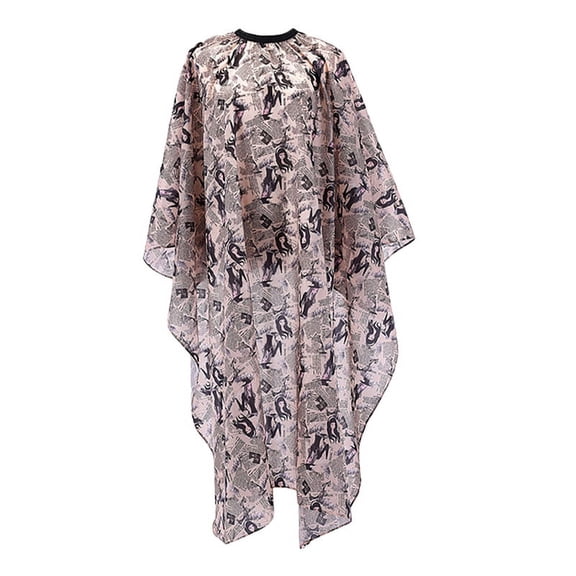 Haircuting Polyester Cape with Closure Snap Barber Styling Cape Water-resistant & Antistatic Salon Hair Cape for Women Men Kids