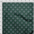 thumbnail image 3 of oneOone Cotton Poplin Fabric Leaves & Floral Block Print Fabric BTY 42 Inch Wide, 3 of 4