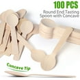 thumbnail image 4 of LotFancy 100 Mini Disposable Wooden Spoons, 4 in Compostable Small Tasting Sampling Spoons, 4 of 8