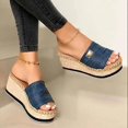 thumbnail image 2 of Summer Casual Sandals Comfort Slide Sandals Beautiful Low Heel Walking Slippers For Women, 2 of 3
