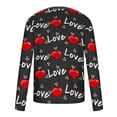 thumbnail image 4 of Stamzod Men Clothes Clearance Men's Vintage T Shirts Long Sleeve Tops For Men Color Funny Heart Print Plus Size Graphic Tees Men's T Shirts, 4 of 5