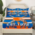 thumbnail image 3 of Erosebridal Ice Hockey Sheet Set Twin Size,Ice Hockey Fans Bed Sheets Set for Adult,Sports Themed Sheets,Ball Game Flat Fitted Sheet with 1 Pillowcase Wrinkle Free(New York), 3 of 5