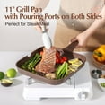 thumbnail image 6 of SENSARTE 21-Piece Granite Pots and Pans Set, Toffee Brown Induction Nonstick Cookware Set, Healthy Kitchen Cooking Sets with Stay-Cool Handles, Dishwasher & Oven Safe, Stackable, 6 of 10