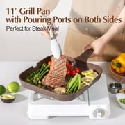SENSARTE 21-Piece Granite Pots and Pans Set, Toffee Brown Induction Nonstick Cookware Set, Healthy Kitchen Cooking Sets with Stay-Cool Handles, Dishwasher & Oven Safe, Stackable
