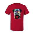 thumbnail image 2 of Wild Bobby, Colorful Pug DJ, Pop Culture, Men Graphic Tee, Red, 3X-Large, 2 of 4