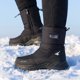 thumbnail image 1 of Botas de nieve altas para deportes al aire libre de invierno antideslizantes para hombre, gruesas, cálidas, informales, grandes, de algodón, de terciopelo, impermeables, 1 of 1