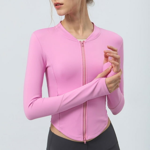 Chaquetas y abrigos casuales con capucha de manga larga para mujer, sudadera con capucha de entrenamiento con cremallera completa y manga larga, abrigo cálido para yoga, abrigo deportivo para mujer