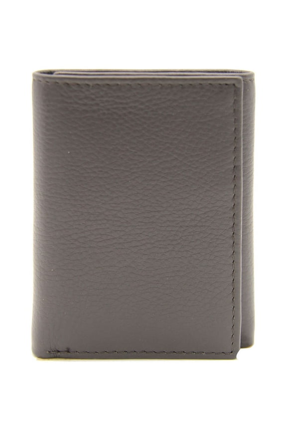 Men's Trifold Flip Milled Wallet - Brown