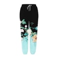 thumbnail image 5 of Women's Casual Pants Women'S Bottom Sweatpants Joggers Pants Workout High Waisted Yoga Pants With Pockets,Blue Women's Casual Pants M, 5 of 5