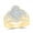 Yellow, variant on Diamond NK Fashion Clover Ring 1cttw