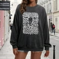 thumbnail image 3 of ALLTB Boho Cow Skull Sweatshirt Women Oversized Casual Cowgirl Western Graphic Tee Country Concert Outfits Pullover Tops, 3 of 6