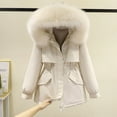 thumbnail image 2 of Parka Women's Short Loose Cotton Down Clothing Padded Thickened Cotton Jacket Coat, 2 of 2