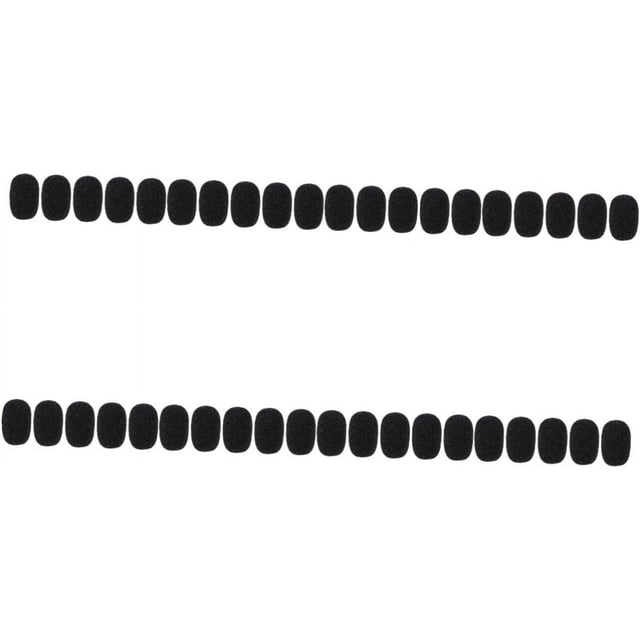 HUGFEGWE 40 Pcs Microphone Sponge Cover Mic Protectors Sponge Microphone Windscreens for Microphone for Microphone Gooseneck Mic Microphone Windscreen CJB91-8753
