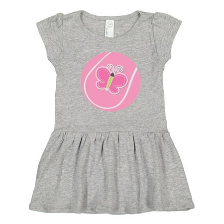 

Inktastic Tennis Pink Ball Gift Toddler Girl Dress