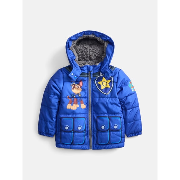Paw Patrol Toddler Boys Heavyweight Puffer Jacket, Sizes 2T-5T