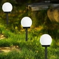 thumbnail image 4 of 8 Pack Solar Lights Outdoor, Waterproof LED Solar Powered Garden Bobo Ball Light For Patio, Walkway, Landscape In-Ground And Pathway, Cold White, 4 of 5